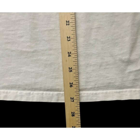 Harley-Davidson H-D White SS T-Shirt Flames & Cycle Seaford Delaware DE 2000 - Picture 6 of 7